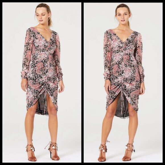 💕STEVIE MAY💕 What You Feel Midi Dress Paisley - Picture 3 of 16